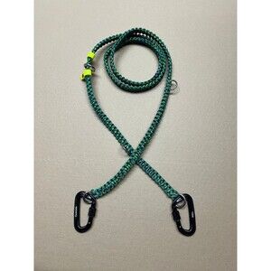 6' Paracord Dog Leash Adjustable Hands-Free w/stoppers and Locking Carabiners